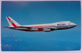 Іноземні Иностранные ^/--/^ Открытка Самолет Wardair Canada Boeing 747 ^_^^^ Літак Wardair Canada Boeing 747 - фото фото фото