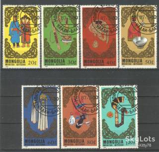 Мистецтво Искусство ^/--/^ Монголия 1987 декоративное искусство Mi 1891-1897 ^_^^^ Монголія 1987 декоративне мистецтво Mi 1891-1897 - фото фото фото