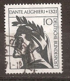 НДР, ФРН ГДР, ФРГ ^/--/^ ФРГ 1971 Sc.1073, Mi.693 used 650-летие смерти поэта Данте Алигьери ^_^^^ ФРН 1971 Sc.1073, Mi.693 used 650-річчя смерті поета Данте Аліг'єрі - фото фото фото