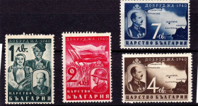 Балканський півострів Балканский полуостров ^/--/^ Царство Болгария  1940 г MH - возвращение Южной Добруджи ^_^^^ Царство Болгарія 1940 р MH - повернення Південної Добруджі - фото фото фото