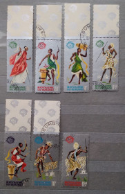 Бурунді Бурунди ^/--/^ Бурунди 1965 г - Всемирная выставка, Нью-Йорк. Танцоры ^_^^^ 1965 — Всесвітня виставка, Нью-Йорк. Танцори - фото фото фото