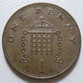 Єлизавета II (після ) Елизавета II (после ) ^/--/^ Велика Британія 1 пенні 1992 року Магнітна 43084 ^_^^^ Великобритания 1 пенни 1992 года Магнитная 43084 - фото фото фото