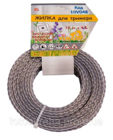 Тримери, мотокоси Триммеры, мотокосы ^/--/^ Жилка для тримера &amp;quot;Подвійна з кордом&amp;quot; TM VIROK :  2.4 мм, l 15 м VR-10 /--/ V /--/ 046 ^_^^^ Жилка для тримера &amp;quot; Двойная с кордом &amp;quot; TM VIROK : 2.4 мм, l 15 м VR-10 /--/ V /--/ 046 - фото фото фото