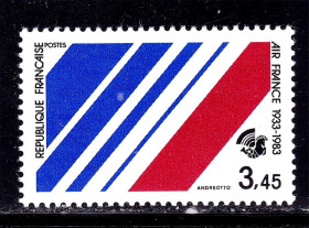 Транспорт Транспорт ^/--/^ Авиация .  Франция   1983 г MNH - AIR FRANCE - ^_^^^ Франція 1983 MNH - AIR FRANCE - фото фото фото