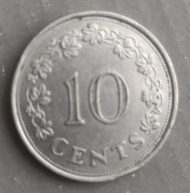 Мальта Мальта ^/--/^ 10 центов 1972 год монета кораблик парусник ,Мальта nk /--/ 226. ^_^^^ 10 центів 1972 монета корабель вітрильник, Мальта nk /--/ 226. - фото фото фото