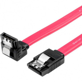 Жорсткі диски Жесткие диски ^/--/^ Кабель передачі даних Atcom (10108) SATA-SATA 50 см кутовий із клямкою ^_^^^ Кабель передачи данных Atcom (10108) SATA-SATA 50 см угловой с клямкой - фото фото фото