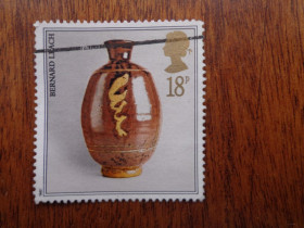 Великобританія Великобритания ^/--/^ великобритания, 1987, античная  ваза, гаш. ^_^^^ великобританія, 1987, антична ваза, гаш. / кінцівка серії / - фото фото фото