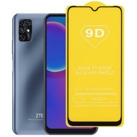 Чохли, бампера Чехлы, бампера ^/--/^ Захисне скло TDG 9 /--/ D для ZTE Blade V /--/ 2020 Smart повна проклейка чорний ^_^^^ Защитное стекло TDG 9 /--/ D для ZTE Blade V /--/ 2020 Smart полная проклейка черный - фото фото фото