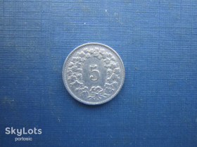 Швейцарія Швейцария ^/--/^ Монета 5 рапен Швейцарія 1944 ^_^^^ Монета 5 рапен Швейцария 1944 - фото фото фото