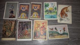 СРСР СССР ^/--/^ Открытка СССР детские сказки ^_^^^ Листівка СРСР дитячі казки - фото фото фото