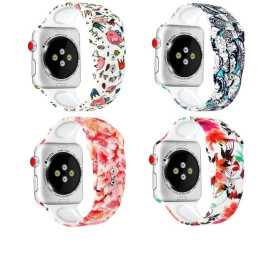 Інше Другое ^/--/^ 38785  Силиконовый ремешок с рисунком для Apple watch 38 /--/ mm / 40 /--/ mm, новогодний ^_^^^ 38785 Силіконовий ремішок з малюнком для Apple watch 38 /--/ mm / 40 /--/ mm, новорічний - фото фото фото