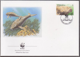 Австралія і океанія Австралия и океания ^/--/^ Вануату 1988 WWF ДЮГОНЬ МОРСКОЕ ЖИВОТНОЕ ПОДВОДНЫЙ МИР ИХТИОЛОГИЯ ФАУНА Четыре КПД Mi.782-785 EUR 12 ^_^^^ Вауату 1984 WWF ДЮГОНЬ МОРСЬКЕ ТВОТНЕ ПІДВОДНИЙ СВІТ ІХТІОЛОГІЯ ФАУНА Чотири ККД Mi.782-785 EUR 12 - фото фото фото