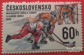 Чехословаччина Чехословакия ^/--/^ Чехословакия 1978 спорт хоккей Mi 2435 ^_^^^ Чехословаччина 1978 спорт хокей Mi 2435 - фото фото фото