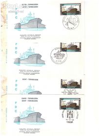 Тематичні колекції Тематические коллекции ^/--/^ Флот . Бельгия 1968 г - 4  ХМК   -  различное СГ - ^_^^^ Бельгія 1968 р - 4 ХМК - різне СГ - - фото фото фото