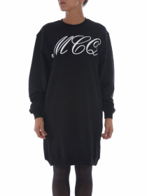 Сукні Платья ^/--/^ Платье свитшот с логотипом черное &amp;apos;Mcq Alexander Mcqueen&amp;apos; 44-46 /--/ р ^_^^^ Світшот з логотипом чорне &amp;apos;Mcq Alexander Mcqueen &amp;apos; 44-46 /--/ р - фото фото фото