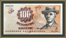 Інші країни Другие страны ^/--/^ Дания 100 крон 2007 P-61  (61 /--/ g.2) UNC ^_^^^ Данія 100 крон 2007 P-61 (61 /--/ g.2) UNC - фото фото фото