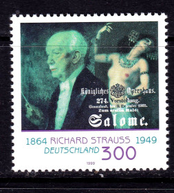 НДР, ФРН ГДР, ФРГ ^/--/^ Германия  ФРГ 1999 г  MNH - искусство - личности - мукзыка ^_^^^ Німеччина ФРН 1999 р MNH - мистецтво - особистості - мукзика - фото фото фото