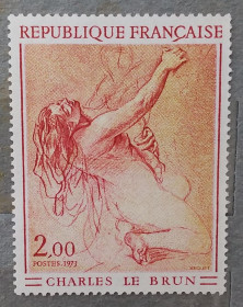 Мистецтво Искусство ^/--/^ Франция 1973 г -  Шарль Лебрен, негаш ^_^^^ 1973 — Шарль Лебрен, негаш - фото фото фото