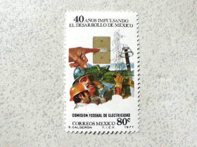 Північна Америка Северная Америка ^/--/^ Поштова марка Мексика 1977 рік ** ^_^^^ Почтовая марка Мексика 1977 год ** - фото фото фото