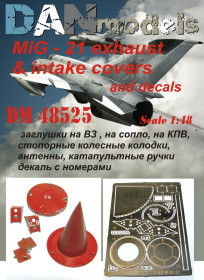 : : ^/--/^ Danmodel 48525 - МиГ-21:заглушки на ВЗ,на сопло,на КПВ, колодки колесные, антенны, 1/48 ^_^^^ Danmodel 48525 - МіГ-21: заглушки на ВЗ, на сопло, на КПВ, колодки колісні, антени, 1/48 - фото фото фото
