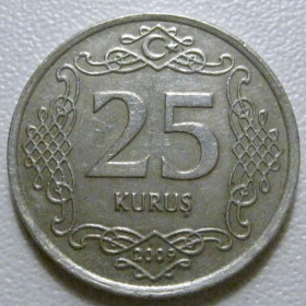 Туреччина Турция ^/--/^ Туреччина 25 куруш 2009 року 41042 ^_^^^ Турция 25 куруш 2009 года 41042 - фото фото фото