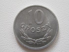 - року - года ^/--/^ Польша 10 грошей 1965 года #14568 ^_^^^ Польща 10 грошей 1965 року #14568 - фото фото фото