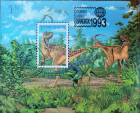 Історія та особистості История и личности ^/--/^ Доісторичні тварини Нова Зеландія 1993 рік ^_^^^ Доисторические животные Новая Зеландия 1993 год - фото фото фото