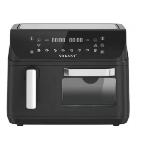 Аерогриль Аэрогриль ^/--/^ Аерофритюрниця Sokany SK-10060 з 2 чашами, сенсорне керування ^_^^^ Аэрофритюрница Sokany SK-10060 с 2 чашами, сенсорное управление - фото фото фото