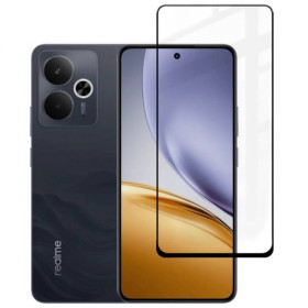 Чохли, бампера Чехлы, бампера ^/--/^ Захисне скло Fiji Premium для Realme 14 /--/ T повне проклеювання Anti-Static чорний ^_^^^ Защитное стекло Fiji Premium для Realme 14 /--/ T полное проклеивание Anti-Static черный - фото фото фото