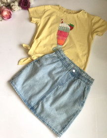 Спідниці Юбки ^/--/^ Спідниця Джинсова. H&amp;M. Стильна. 10/11 років. Ріст 146 см ^_^^^ юбка Джинсова. H&amp;M. Стильная. 10/11 лет. Рост 146 см - фото фото фото