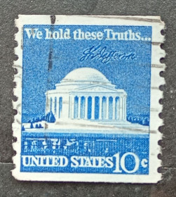 Архітектура Архитектура ^/--/^ США 1973 г - Мемориал Джефферсона в Вашингтоне, гаш ^_^^^ 1973 — Меморіал Джефферсона у Вашингтоні, гаш - фото фото фото