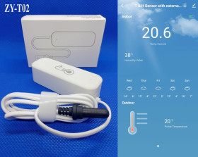 Інша техніка Другая техника ^/--/^ WI-FI термометр гігрометр ZY-T /--/ 02 з додатковим виносним датчиком ^_^^^ WI-FI термометр гигрометр ZY-T /--/ 02 с дополнительным выносным датчиком - фото фото фото