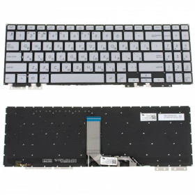Клавіатури Клавиатуры ^/--/^ Клавиатура для ноутбука ASUS (UX /--/ 562 series) rus, silver, без фрейма, подсветка клавиш ^_^^^ Клавіатура для ноутбука ASUS (UX /--/ 562 series) rus, silver, без фрейму, підсвічування клавіш - фото фото фото