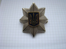 Інше Другое ^/--/^ Кокарда на головной убор  (фуражка, шапка) Национальная полиция Украины, тяж.мет., эмаль. ^_^^^ Кокарда на головний убір (фуражка, шапка) Національна поліція України, тяж.мет., емаль. - фото фото фото