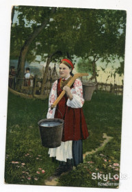 Україна Украина ^/--/^ Листовна картка  &amp;quot;Од криниці&amp;quot;. Київ. 1917 р. Feldpost. ^_^^^ Листовная карточка &amp;quot;Од колодцы &amp;quot;. Киев. 1917 г. Feldpost. - фото фото фото