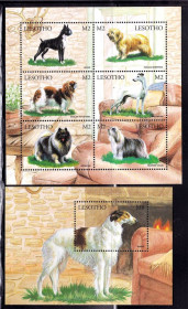 Фауна Фауна ^/--/^ Фауна .  Лесото / Lesotho  1999 г   MNH 2 /--/ а блока ^_^^^ Лісото / Lesotho 1999 MNH 2 /--/ а блоку - фото фото фото