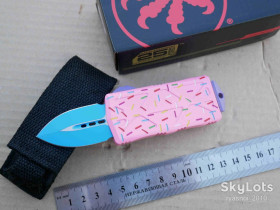 Ножі, мультітули Ножи, мультитулы ^/--/^ Microtech Exocet Dagger, Donut Pink, D /--/ 2, Replica, Автомат, Tactical, EDC - фото фото фото