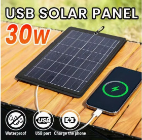 Зовнішні акумулятори (Power Bank) Внешние аккумуляторы (Power Bank) ^/--/^ Портативная солнечная панель 30 W  (пауэрбанк)  (новая) ^_^^^ Портативна сонячна панель 30 W (пауербанк) (нова) - фото фото фото