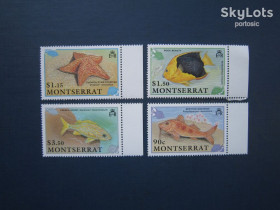 Фауна Фауна ^/--/^ 4 марки Монтсеррат 1991 морська фауна риби морська зірка MNH КЦ 17.5 $ ^_^^^ 4 марки Мосеррат 1991 морская фауна рыбы морская звезда MNH КЦ 17.5 $ - фото фото фото