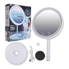 Дзеркала Зеркала ^/--/^ Дзеркало з led-підсвіткою кругле led fan mirror з вентилятором ^_^^^ Зеркало с led-подсветкой круглое led fan mirror с вентилятором - фото фото фото