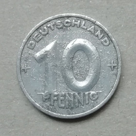НДР, ФРН ГДР, ФРГ ^/--/^ Германия  10 пфенниг 1949 ^_^^^ Німеччина 10 пфеніг 1949 - фото фото фото