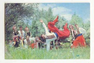 Календарі Календари ^/--/^ СССР  1991 Календарик Ансамбль Чорнобривець ^_^^^ СРСР 1991 Календарик Ансамбль Чорнобрівець - фото фото фото