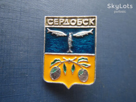 Геральдика Геральдика ^/--/^ Значок Сердобск рыбы герб ^_^^^ Значок Сердобськ риби герб - фото фото фото