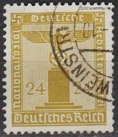 Третій Рейх (-) Третий Рейх (-) ^/--/^ 1938 - Рейх - Службова марка 24 Марка.152 _6,50 € ^_^^^ 1938 — Рейх — Служебная марка 24 Марка. 152 _6,50 € - фото фото фото