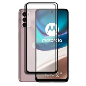 Чохли, бампера Чехлы, бампера ^/--/^ Захисне скло LUX для Motorola G /--/ 42 повна проклейка чорний ^_^^^ Защитное стекло LUX для Motorola G /--/ 42 полная проклейка черный - фото фото фото