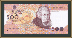 Португалія Португалия ^/--/^ Португалия 500 эскудо 1987 P-180  (180 /--/ a.1) UNC ^_^^^ Португалія 500 ескудо 1987 P-180 (180 /--/ a.1) UNC - фото фото фото