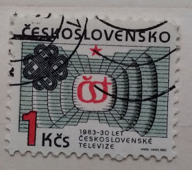Чехословаччина Чехословакия ^/--/^ Чехословакия 1983 г -   Всемирный год коммуникаций, гаш, 2 шт  (см.фото) ^_^^^ Чехословаччина 1983 — 30 років чеському телебаченню. Всесвітній рік комунікацій - фото фото фото