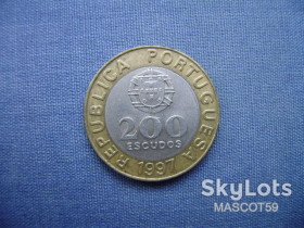 Португалія Португалия ^/--/^ Португалия 200 эскудо 1997 г. ^_^^^ Португалія 200 ескудо 1997 р. - фото фото фото