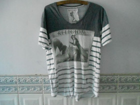 Футболки, майки Футболки, майки ^/--/^ Футболка &amp;quot;Religion&amp;quot;  (100% cotton, L, Indonesia) б/у ^_^^^ Футболка &amp;quot;Religion&amp;quot; (100% cotton, L, Indonesia) б/у - фото фото фото