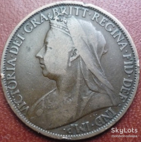 Вікторія ( - ) Виктория ( - ) ^/--/^ Великобритания 1 пенни 1897   зл/04 /--/ в /--/ 0 ^_^^^ Велика Британія 1 пенні 1897 зл/04 /--/ в /--/ 0 - фото фото фото